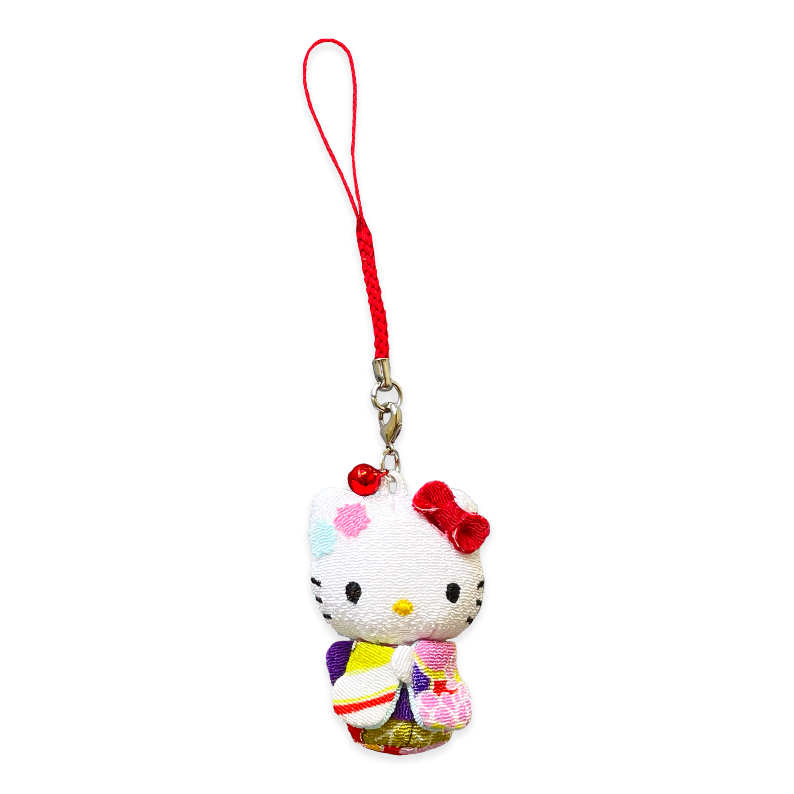 和装ちりめんマスコット・根付・ハローキティ